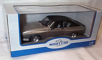 Ford Capri MK11 3.0 X Pack Silver Doyles SOO 636R  RHD New In Box 1:18 18349 • £72.95