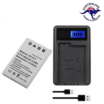 Battery / Charger For Nikon Camera Coolpix P80 P90 P100 P500 P510 P520 P3 P4 P53 • $31.90