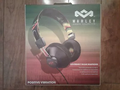 New Marley Jammin Collection Eco Friendly Noise Isolation Rasta Headphones  • $110.84