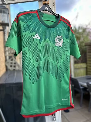 Adidas Mexico Home Football Shirt Jersey 2022 World Cup Small • £25
