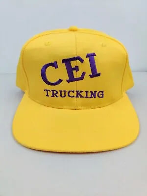 Vtg CEI Trucking Co Trucker Hat Snapback Cap Vintage New NOS NWOT • $20