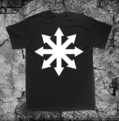 Chaos Symbol Shirt - Occult Pentacle Star Punk Metal Grunge Gothic Of Cross • $21.99