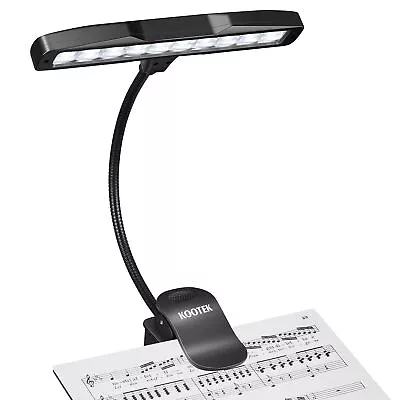 Music Stand Light Clip On Piano Lights 10 LED Adjustable Neck Rechargeable U... • $34.06