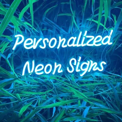 $15 • Buy Personalized Name Neon Sign Any Text HERE Custom Made Customize LED Light Lamp