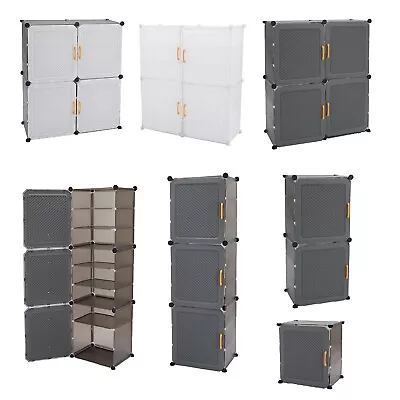 Shoe Storage Rack Interlocking Hallway Bedroom Footwear Organizer Cabinet Stand • £12.94