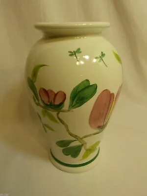 Portmeirion For Royal Botanic Gardens Magnolia Handpainted 9  Vase Made In UK • £86.73