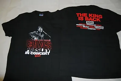 Elvis Presley In Concert The King Is Back 2010 Tour T Shirt New Official Rare • $13.67