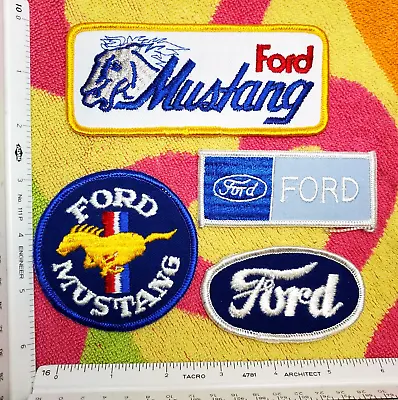 Vintage Ford Mustang Horse Oval Rectangle Patch Emblem Logo Service Uniform LOT • $19.95