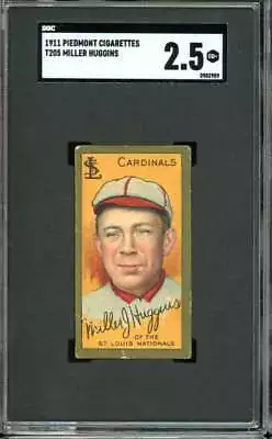 1911 T205 Gold Border #92 Miller Huggins Piedmont 25 Cardinals HOF SGC 2.5 GD+  • $189.95