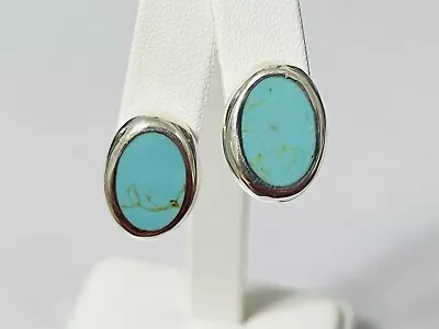 $29.95 • Buy Vintage Sterling Silver Turquoise Stud Earrings