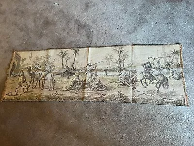 Vintage French Arabean Market Scene Wall Hanging Tapestry • $19.99