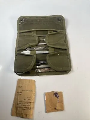 Vintage US Army Surgical Instrument Kit Minor Surgery Stainless Steel 9-577-650 • $94.99