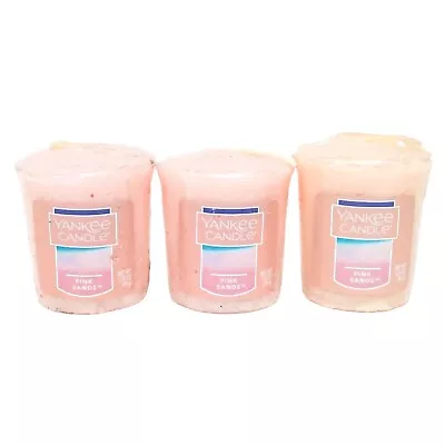 Yankee Candle Set Of 3 Samplers Votive Candles - Pink Sands • $8.97