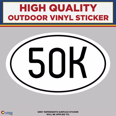 50K Marathon High Quality Vinyl Stickers • $85