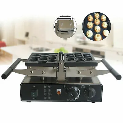 10 Holes Commercial Waffle Maker Electric Walnut Waffle Cake Making Nonstick • $175.75