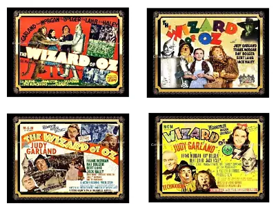 Vintage Wizard Of Oz Cotton Fabric Quilt Blocks (4) @ 3.5X4.75  Each • $13.50
