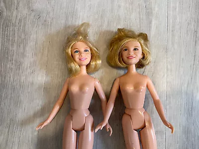 Vtg 90's Mattel Mary-Kate And Ashley Olsen Twin Barbie Dolls 1999 Undressed • $14.99