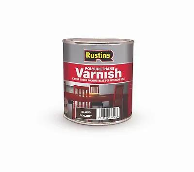 Rustins Polyurethane Coloured Wood Varnish 7 Colours Gloss Or Satin 250/500ml/1L • £8.25