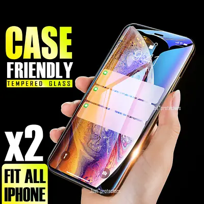 $4.99 • Buy Tempered Glass Screen Protector For Apple IPhone 8+ 7 Plus 6 6S 12 11 Pro Max XR