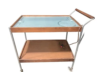 Salton Hotable Hotray Mayfair Two Tier Heated Serving Cart H-158S Vintage 1960's • $184.99
