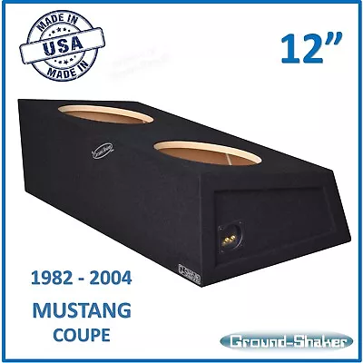 Ford Mustang Coupe 1982-2004 12  Dual Sealed Sub Box Subwoofer Enclosure • $290