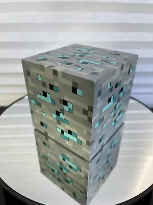 Minecraft Light Up Bluestone Diamond Ore Nightlight Touch 3”x3” WORKS • $10