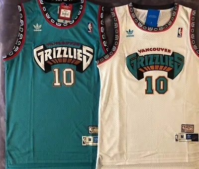 Mike Bibby #10 Vancouver Grizzlies Throwback Teal Or White Men's Stitched Jersey • $24.98