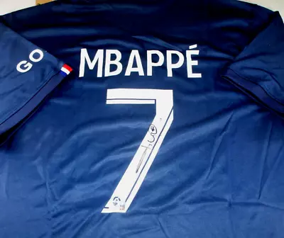 Kylian Mbappe / Autographed Paris St-Germain Nike Pro Style Soccer Jersey / COA • $593.61