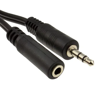 5m 3.5mm Stereo Jack Headphone Extension Cable Male To Female Audio Lead 3.5 HQ • £3.50
