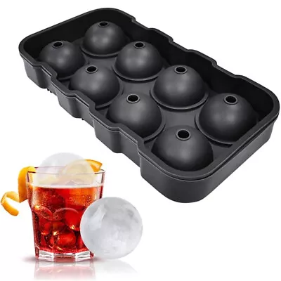 Round Ice Cube Tray Ball Maker Mold Sphere Whiskey Round Mould DIY Mould Freezer • £5.69