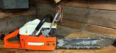 Vtg. HUSQVARNA 61 Chainsaw 16  Bar Nice Shape Runs & Cuts Made In Sweden Look! • $199