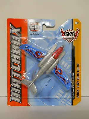 2012 Matchbox Sky Busters MBX Snow Explorer Airplane Aircraft Scale 1:64 • $12.95