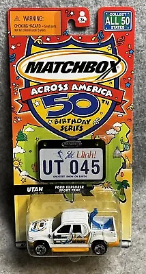 2002 Matchbox Across America Utah Ford Explorer Sport Trac • $3.50