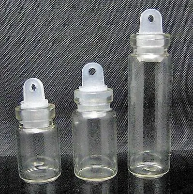 $2.75 • Buy 10/100/1000pcs GLASS BOTTLE PENDANTS/CHARMS Bottles TALL SWEET JARS Empty Vials