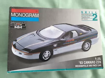 Monogram 1993 Chevrolet Camaro Indy 500 Pace Car  Model Kit 1/25 • £16.99