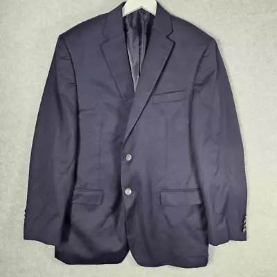 Michael Kors Wool Blend Blazer 44R Navy Blue • $15.99