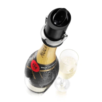$14.99 • Buy Vacu Vin Champagne Saver With Pouring Spout, Black