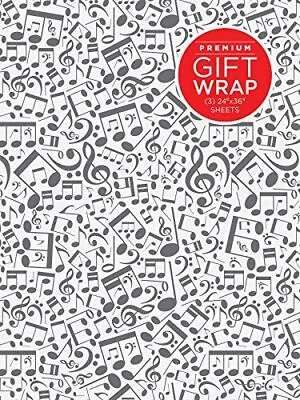 Hal Leonard Wrapping Paper - Music Notes Theme By Hal Leonard Corp [Paperback] • $8.30