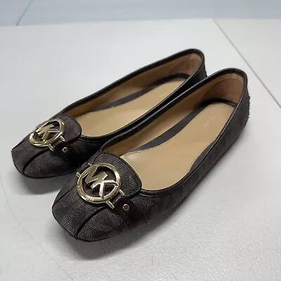 Michael Kors Brown Signature Ballet Flats Size 9m/39m • $25.20