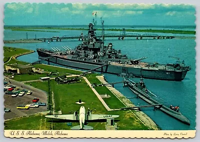 USS Alabama Mobile Alabama Vintage Post Card • $4.95