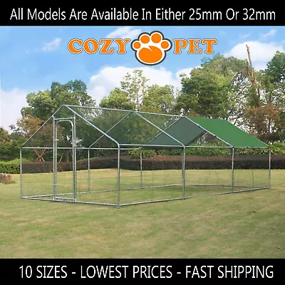 Chicken Run 10 Sizes By Cozy Pet 25mm & 32mm Hens Dogs Poultry Rabbit Ducks Coop • £194.99