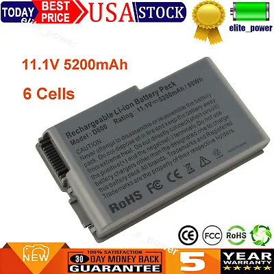 C1295 Laptop Battery For Dell Latitude D530 D520 D500 D505 D600 D610 C2603 58Wh • $14.98