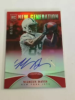 2013 Panini Certified Football Autograph - Marcus Davis RC - New York Jets • $7.99