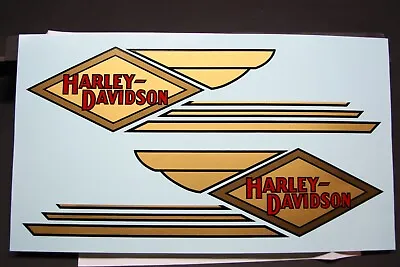 1934-'35 Harley VL RL DL Servi Motorcycle TANK DECALS Water Slide NEW USA MADE! • $75