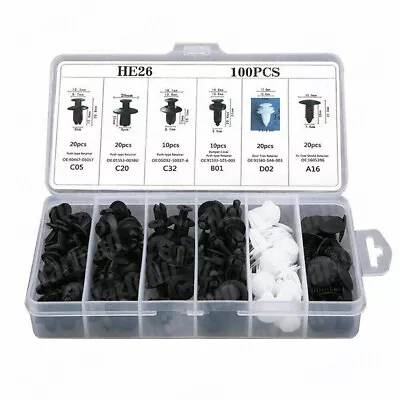 Car Bumper Body Parts Rivet Molding Retainer Push Pin Clip Trim Assortments Kit • $9.99