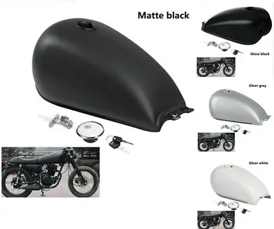 9L 2.4Gal Retro Fuel Gas Tank For Suzuki GN125 250 Cafe Racer Old School Cruiser • $168.98