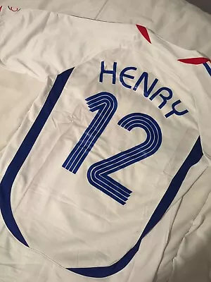 Thierry Henry France 2006 Away Shirt - Medium • £49.95