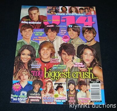 J-14 Magazine February 2008 Jason Dolley Ryan Cody Joe Jonas Brothers Zac Miley • $14.97