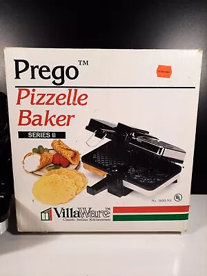 VillaWare Prego Pizzelle Italian Cookie Maker Baker Model 3600-NS Non Stick EUC • $29.99