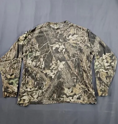 Vtg Mossy Oak Mens 3XL Break Up Camo Classics Pocket T Shirt  L/S • $15.88